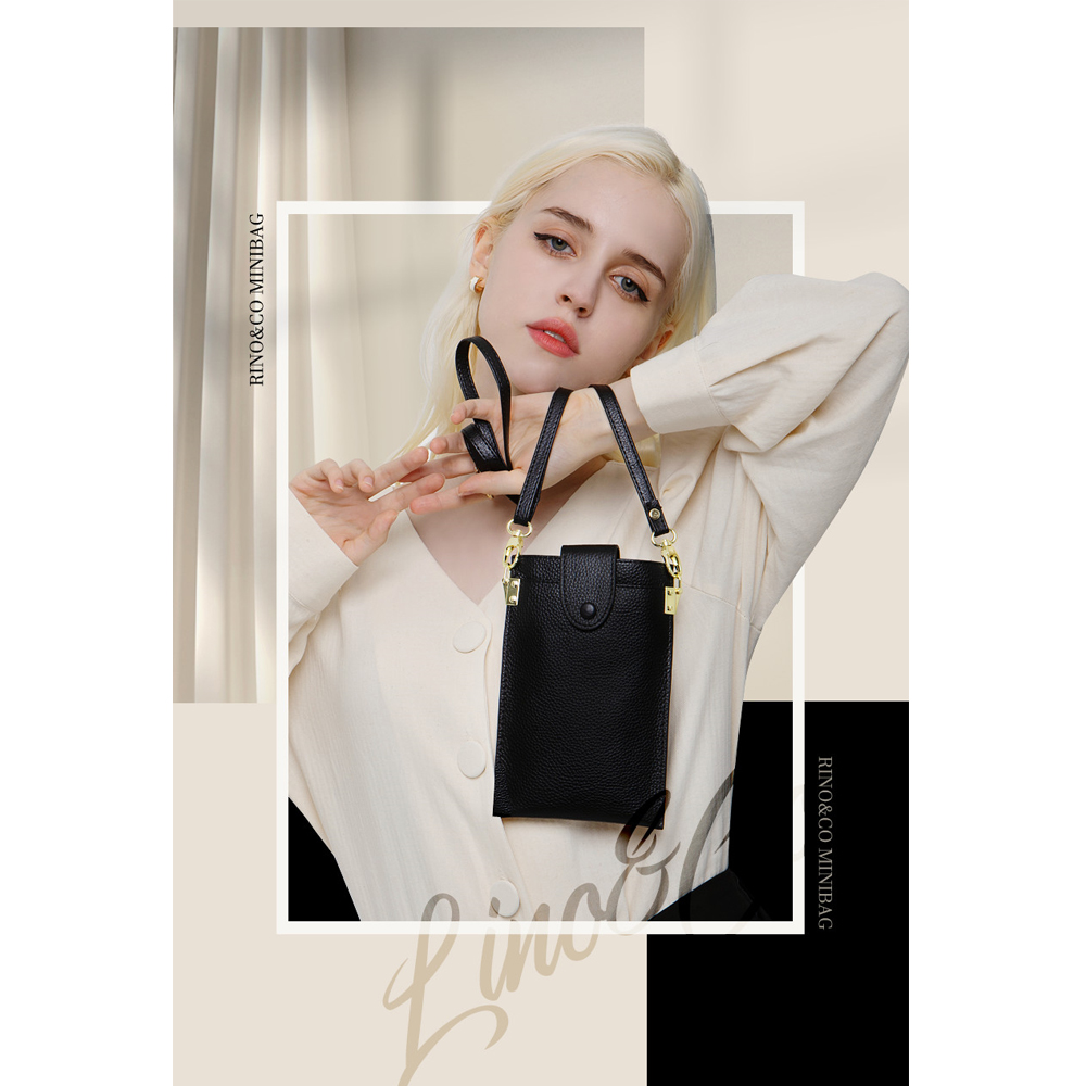 리노앤코 소가죽 미니크로스백