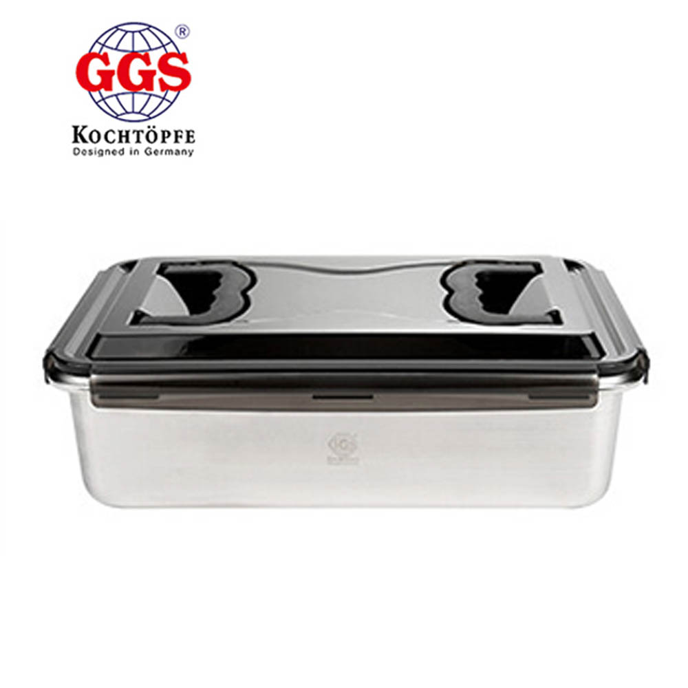 독일GGS  스테인레스 푸드 밀폐용기 직사각 6000ml
