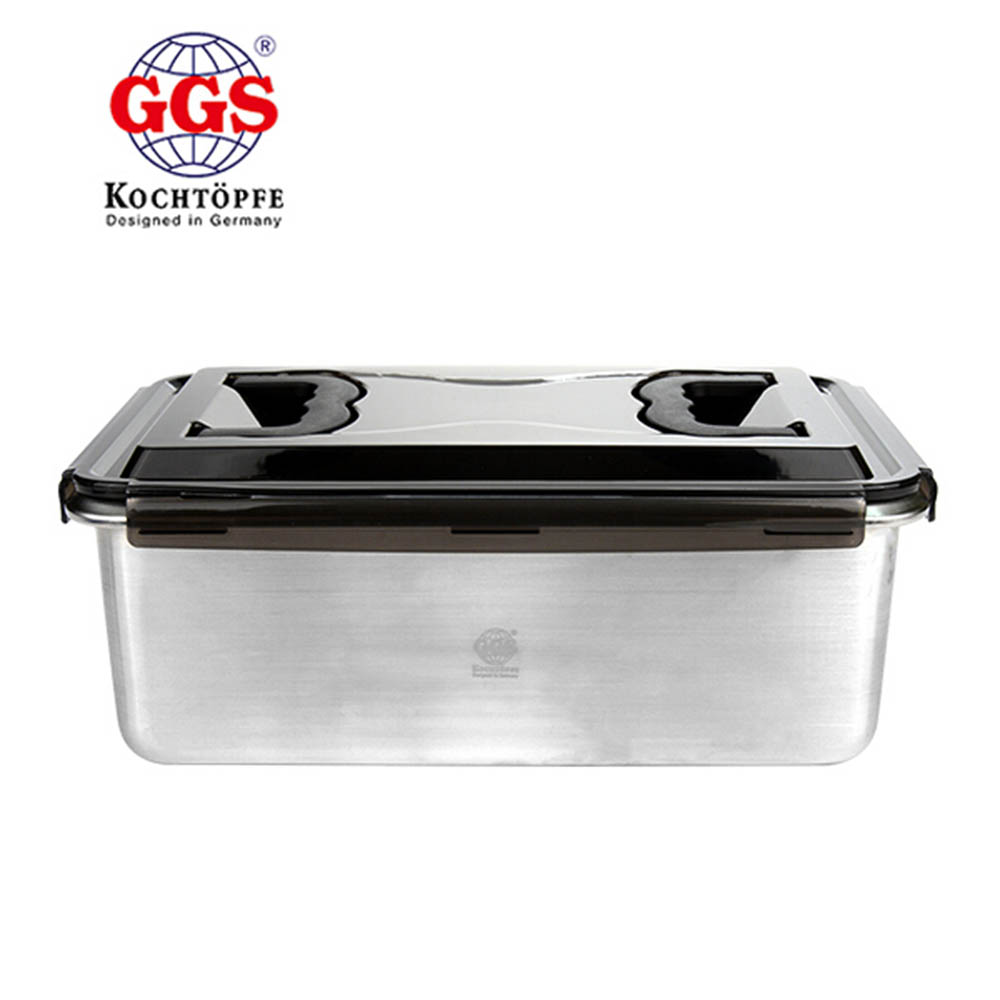 독일GGS  스테인레스 푸드 밀폐용기 직사각 8000ml