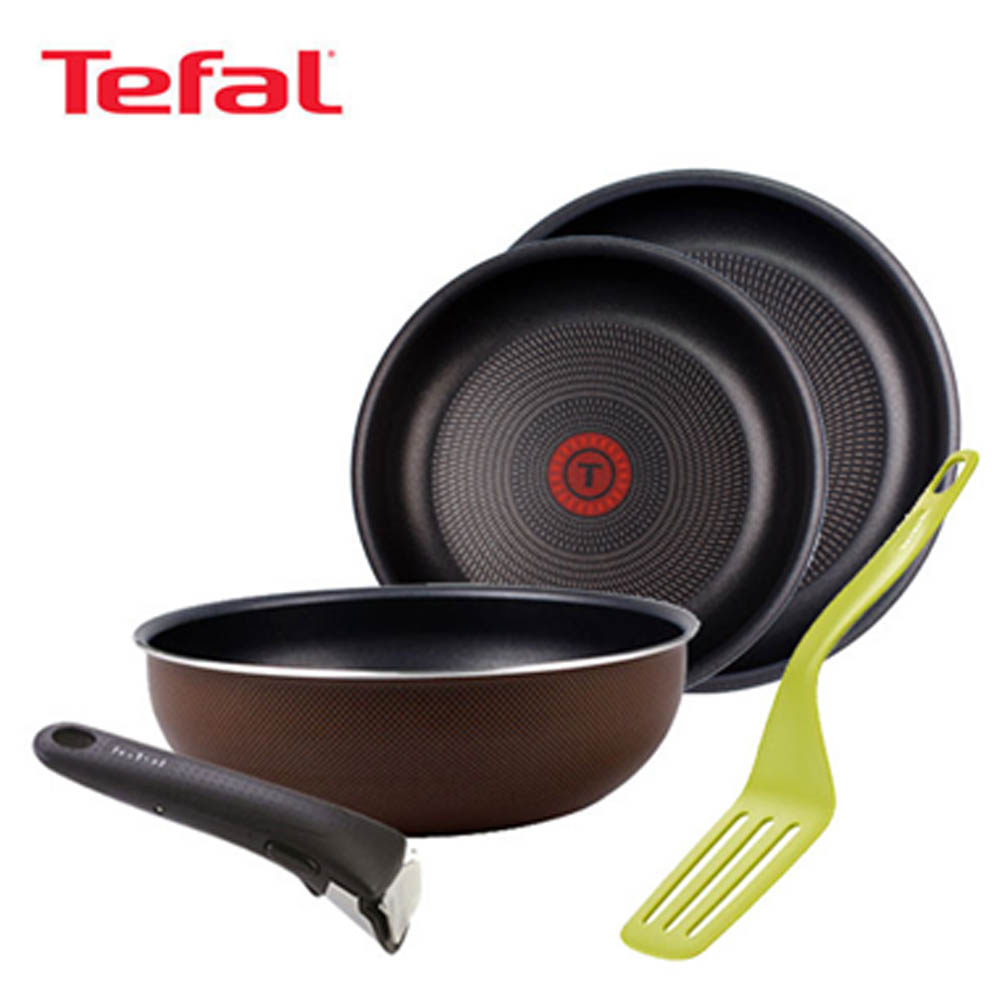 [테팔] 매직핸즈 트라이미 프라이팬 22cm+26cm+멀티팬24cm+안심 손잡이+뒤집개  TFC-TRMHF26W4HRMGST