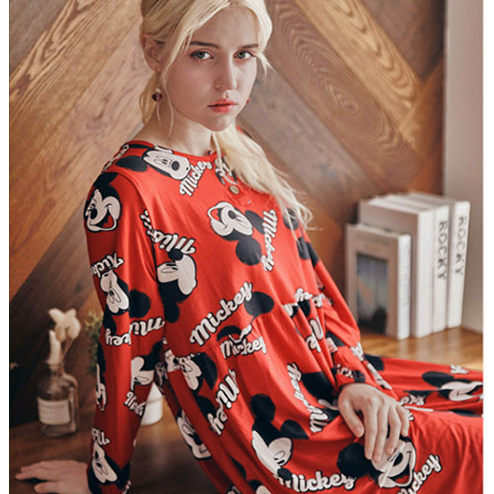 미키마우스 피치기모 원피스 잠옷