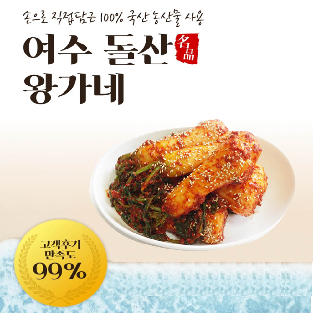 왕가네 여수 돌산 알타리 김치 1kg