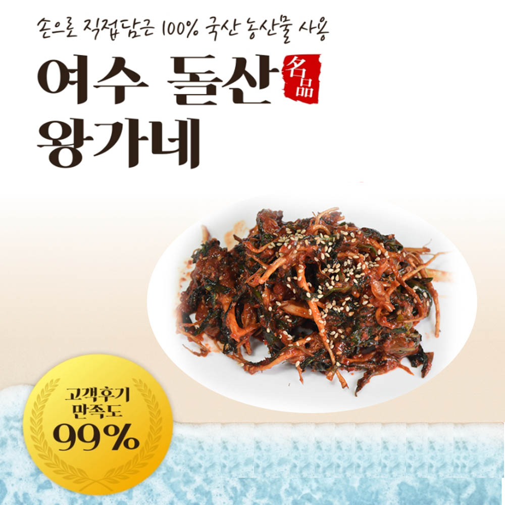 왕가네 여수 돌산 고들빼기 김치 1kg
