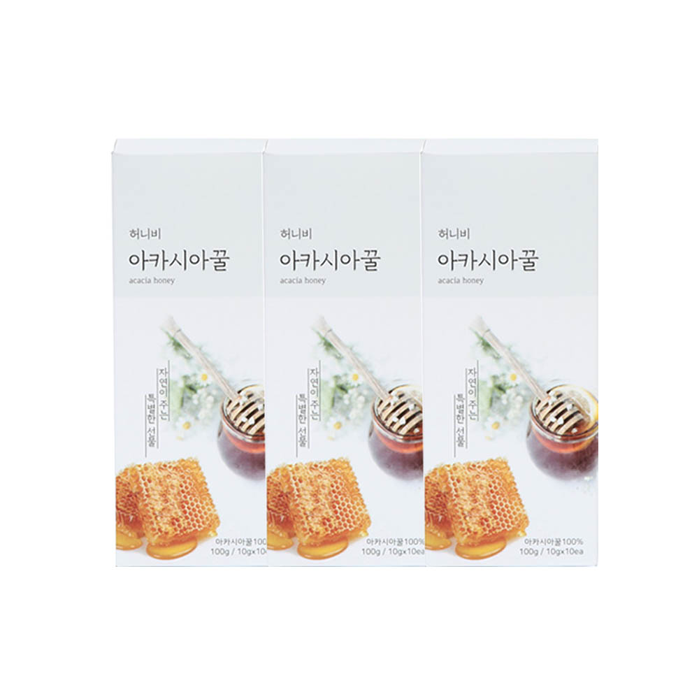 허니비 아카시아 꿀스틱 (100g x 10ea)*3박스