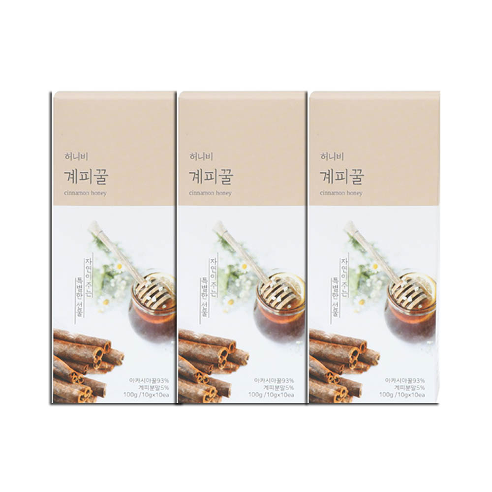 허니비 계피 꿀스틱 (100g x 10ea)*3박스