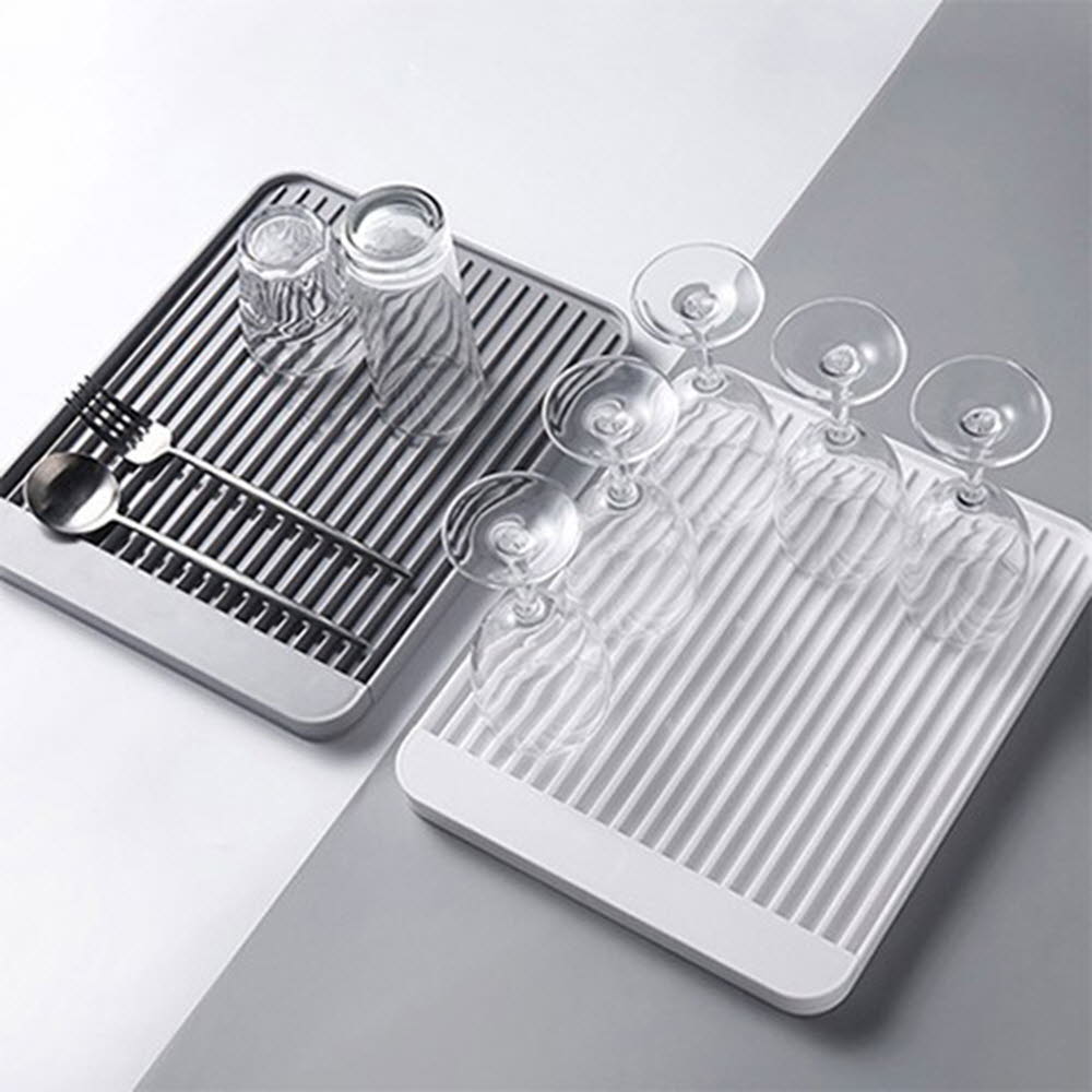 뽀송뽀송 규조토 식기건조대