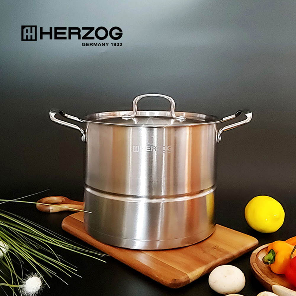 헤르조그(HERZOG) 스텐 찜 곰솥 24cm (9L) MCHZ-V002