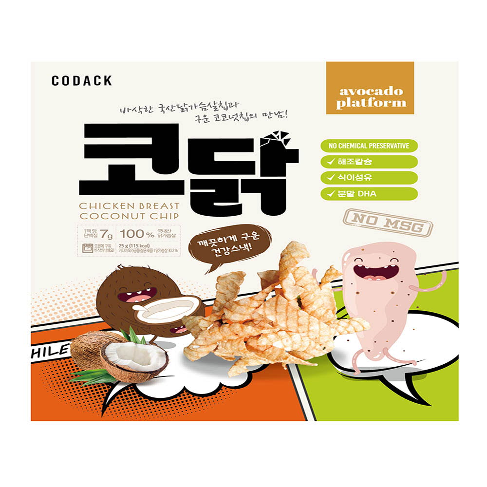 코닭 닭가슴살 코코넛 스낵 25g X 5EA