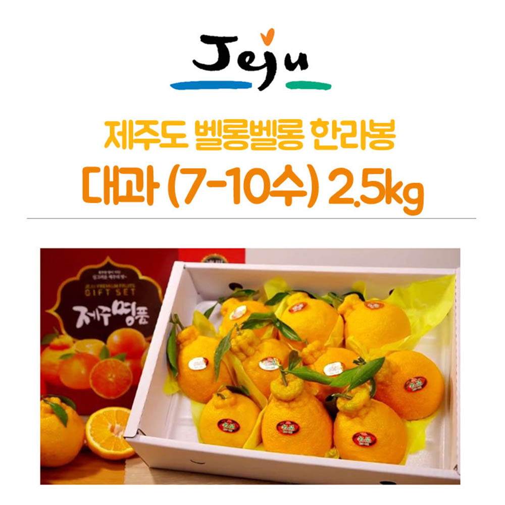 제주도 벨롱벨롱 한라봉 대과(7-10수) 2.5kg
