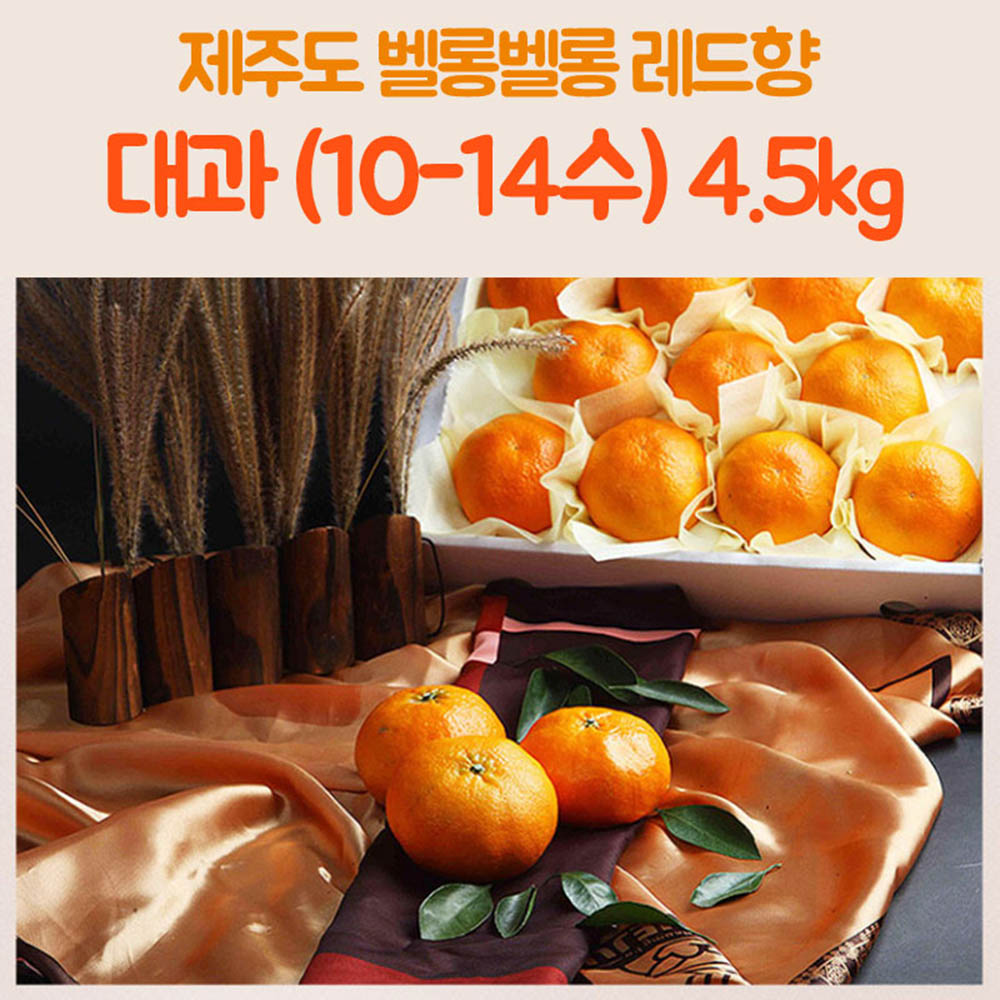 제주도 벨롱벨롱 레드향 대과(10-14수) 4.5kg