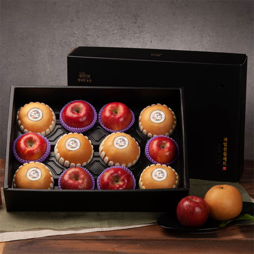 [21년 설] 행복한농장 배사과 혼합 특선 선물세트 (배,사과 혼합 1박스 5kg)