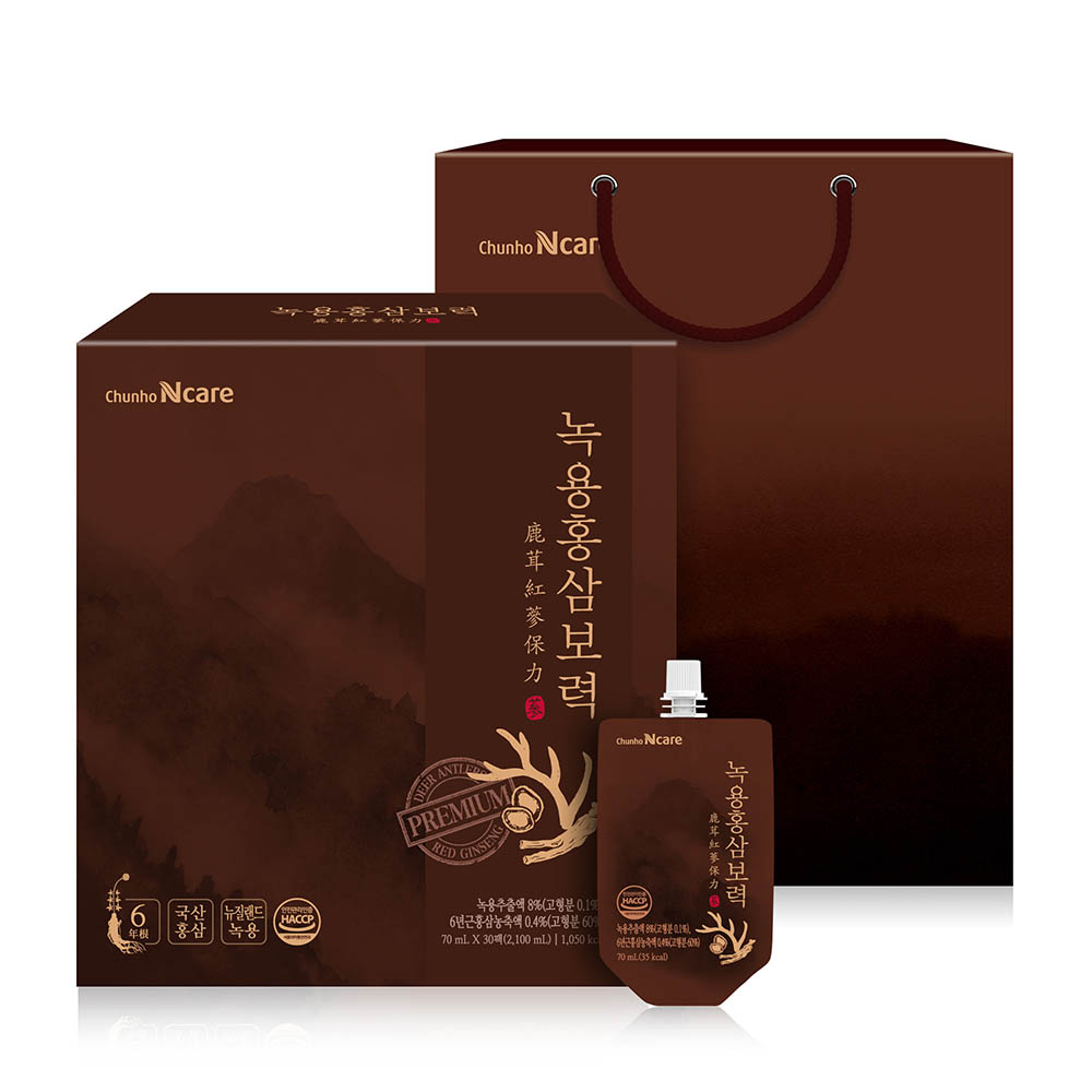[천호엔케어] 녹용홍삼보력 70mL x 30팩