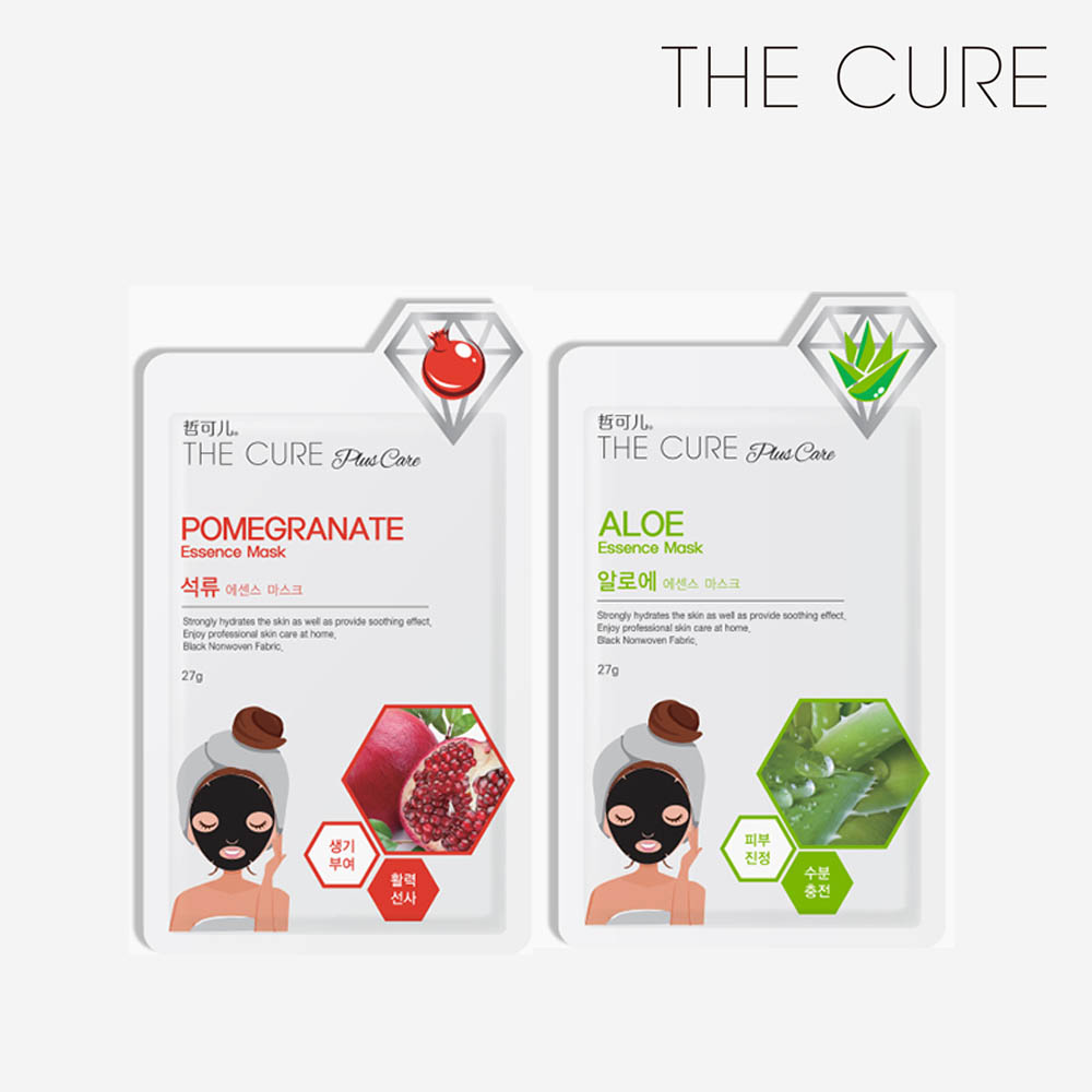 더큐어 플러스 케어 에센스 마스크 10매입 (알로에,석류 택1)
