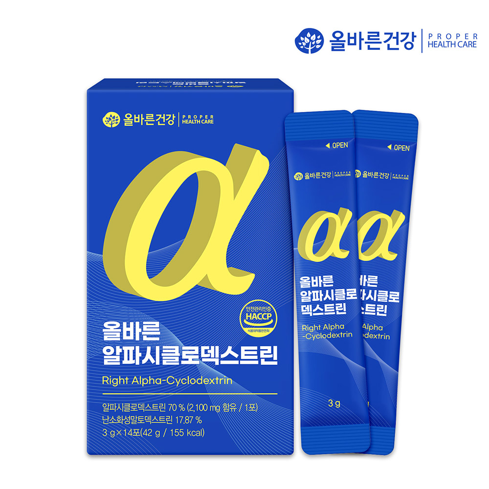 올바른 알파시클로덱스트린 3g x 14포 / 알파CD 제로파우더