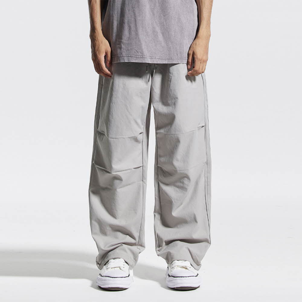 크림소다랩 트랙 2선 파라슈트 팬츠