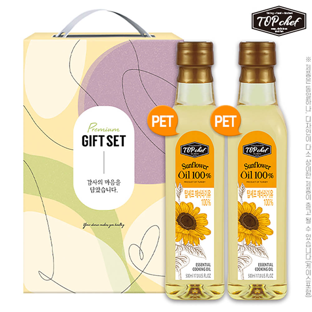 탑셰프 페트해바라기유500ml 2P(2종)