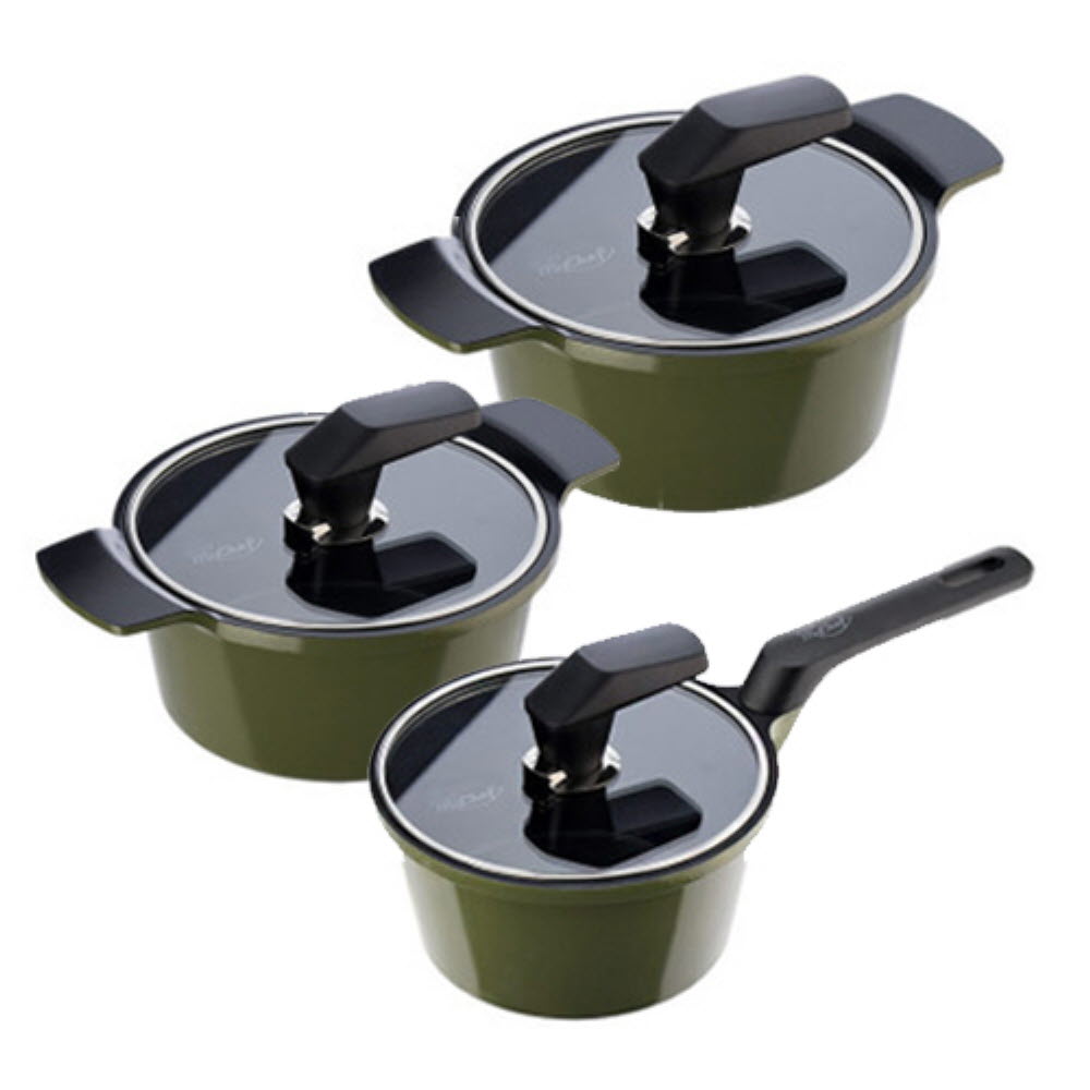 [도루코] 에세이 IH 냄비 3종 세트 (18편수+양수20+양수24)