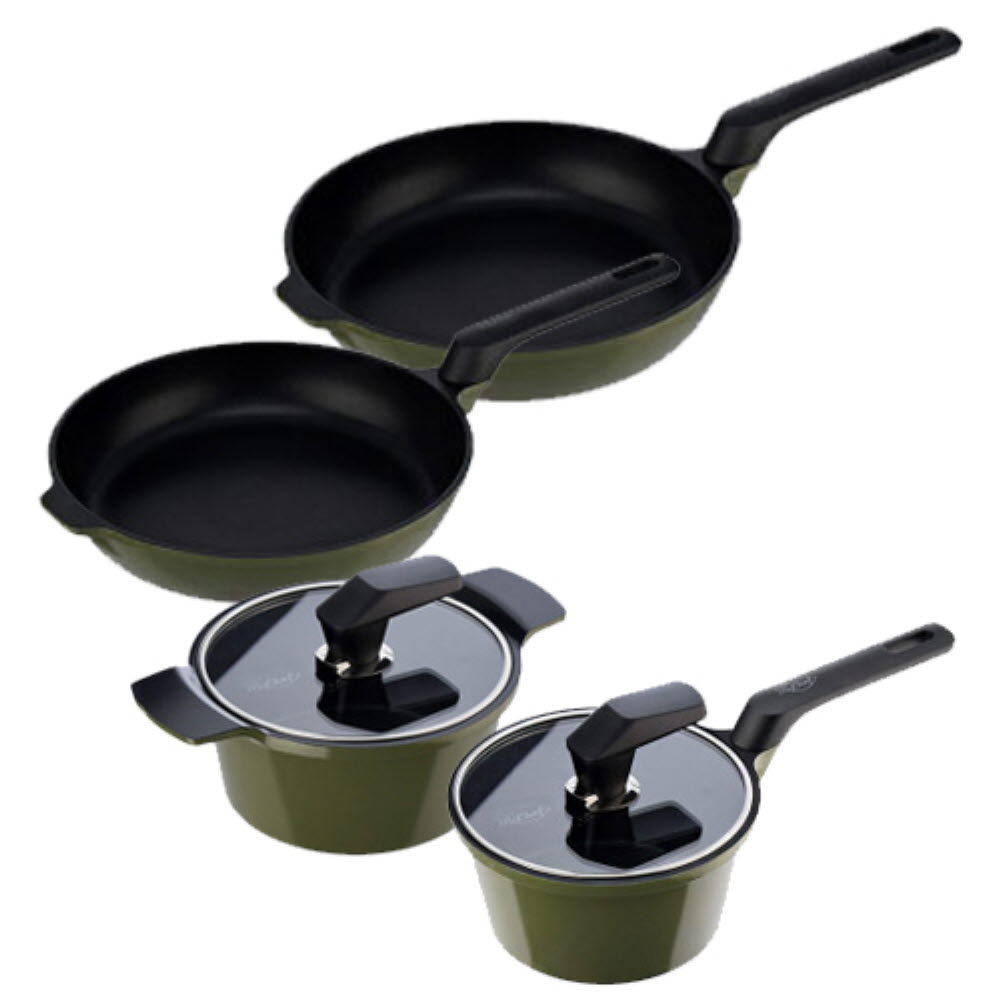 [도루코] 에세이 IH 쿡웨어 4종 세트 (편수 18cm, 양수 20cm, 프라이팬 24cm, 28cm)