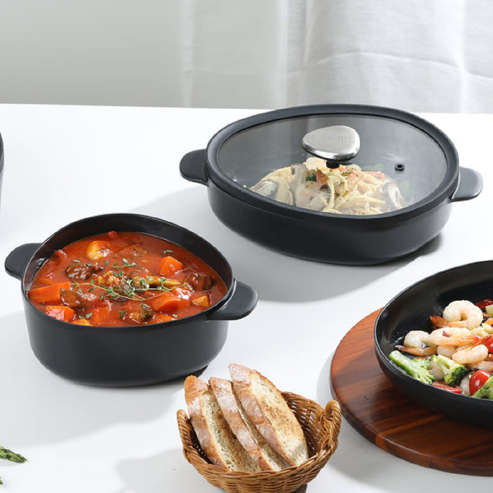 [네오플램] 피카 아펙스 블랙 IH 인덕션 냄비2종(20양수+22전골)