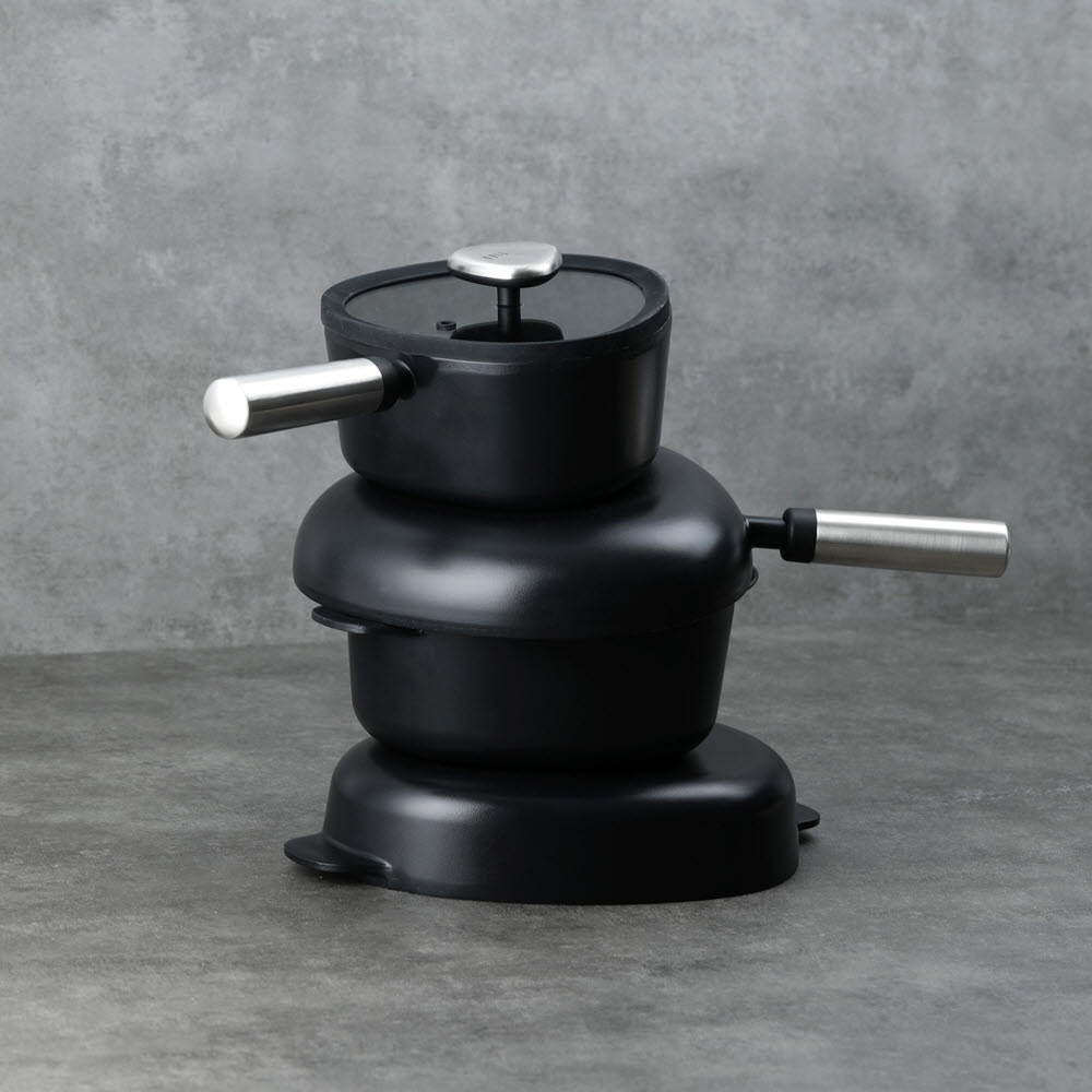 [네오플램] 피카 아펙스 블랙 IH 인덕션 냄비팬4종(18편수+20양수+22전골+24팬)