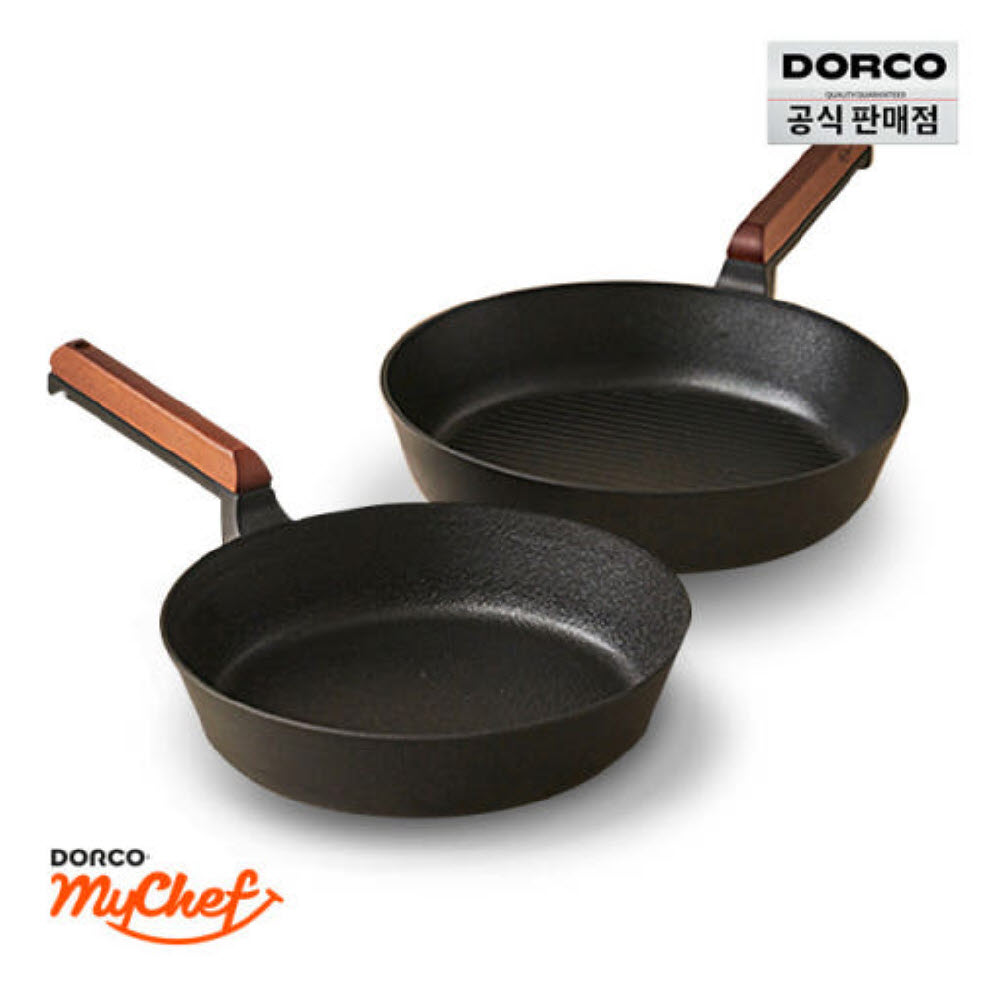 [도루코] 마이셰프 헤이즐 IH 프라이팬 2종 세트(그릴팬26, W26)