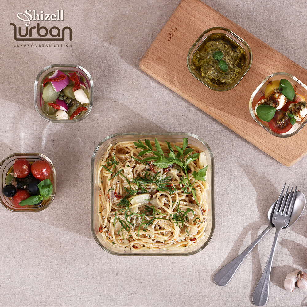 [쉬젤] 러반 오븐 내열글라스 정밧드5종 세트 (정1320ml*1+220ml*4)