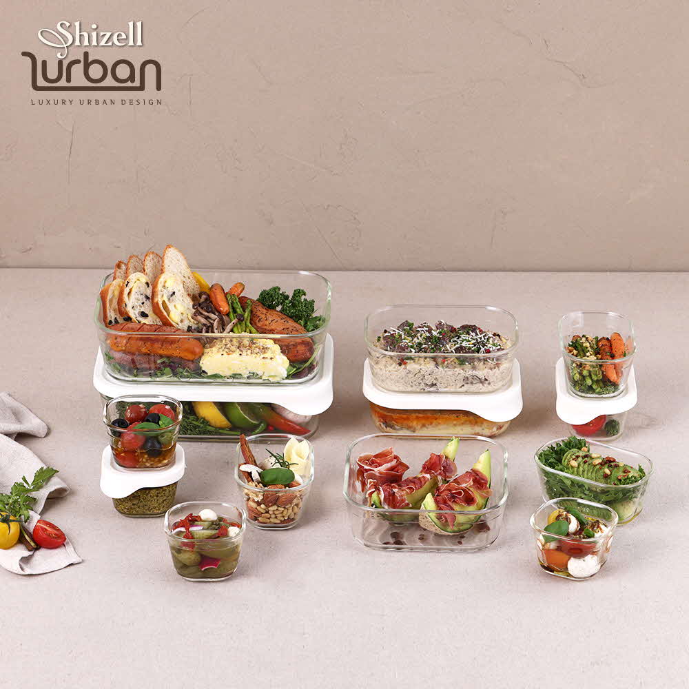 [쉬젤] 러반 오븐 내열글라스 밧드 12종 (직2500ml*1+930ml*2+370ml*4) + (정1320ml*1+220ml*4)