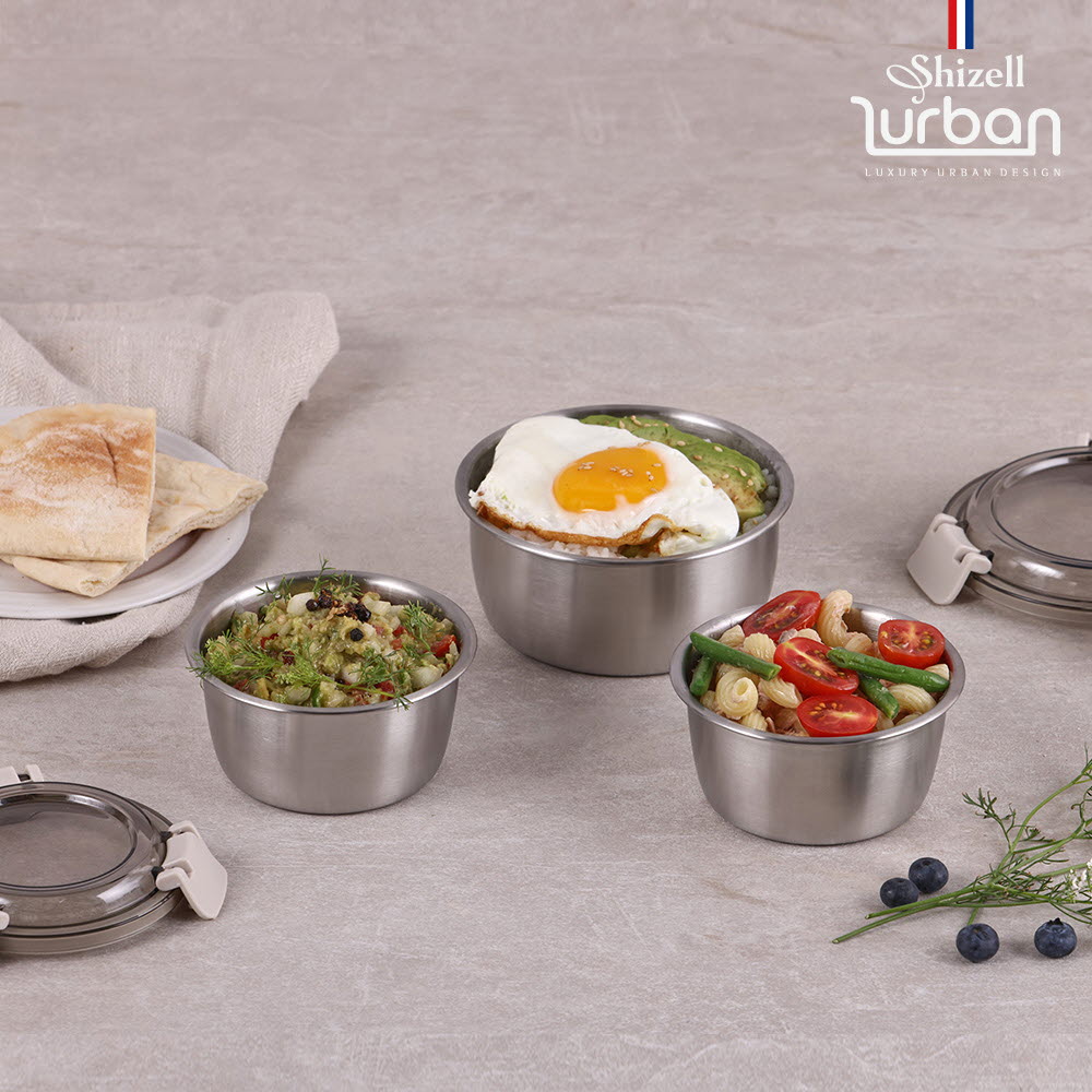 [쉬젤] 러반 슈퍼클린찬통 원형3종세트 (350ml*2EA+600ml*1EA)