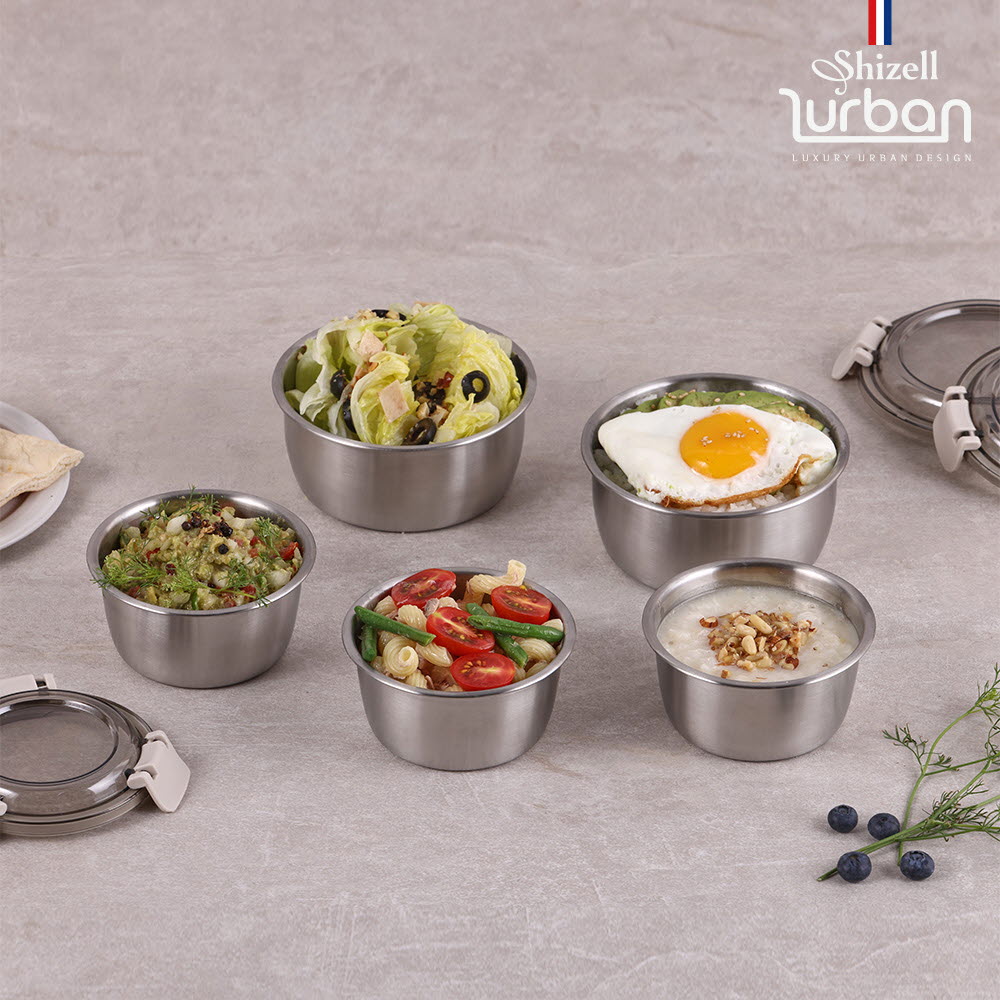 [쉬젤] 러반 슈퍼클린찬통 원형5종세트 (350ml*3EA+600ml*2EA)