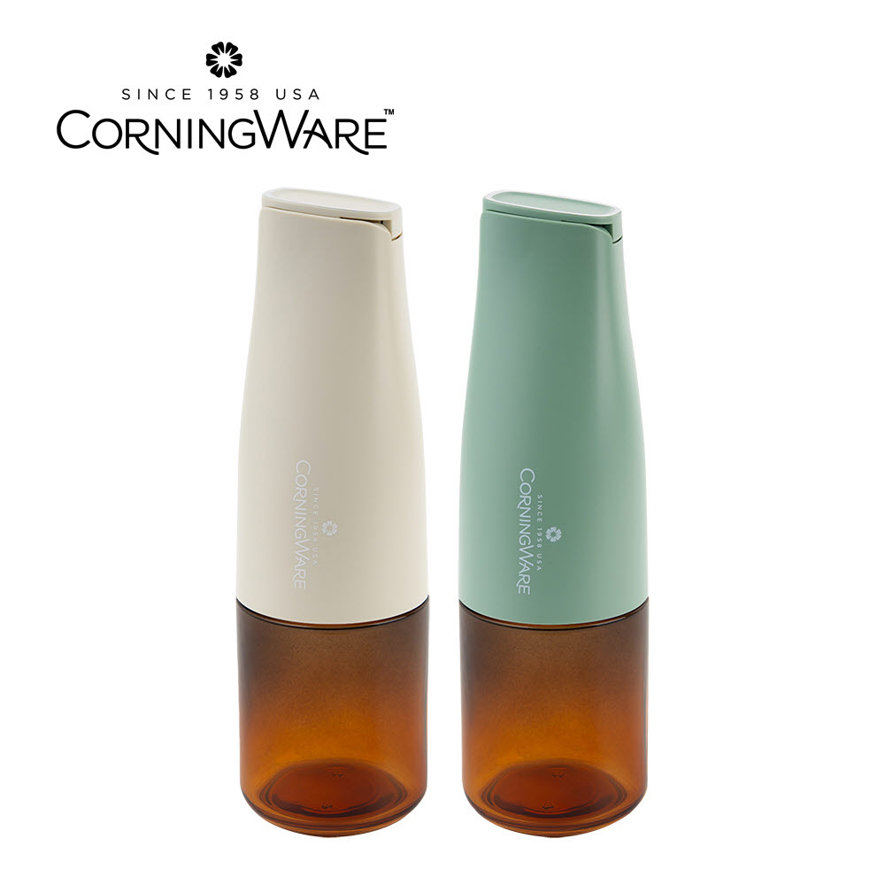 [코렐] 코닝웨어 프레시리 오일 디스펜서 500ml 2종세트 (화이트+그린)