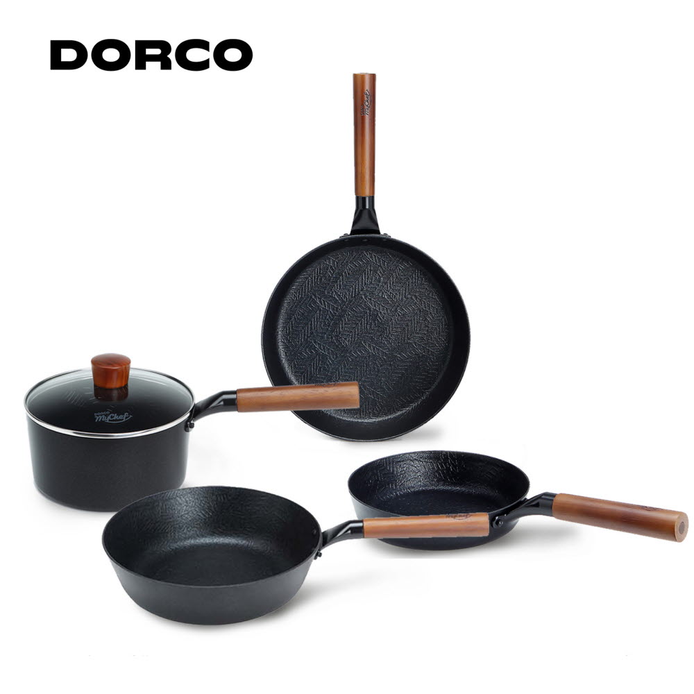 [도루코] 포레스타 IH 쿡웨어 실속5종 세트 (팬20, 팬28, 웍28, 편수20, 유리뚜껑20)