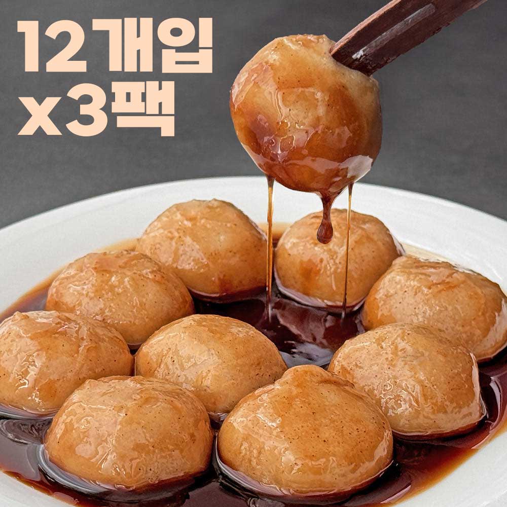 40년전통 리만월 명물 대구 꿀 찹쌀떡 12개입X3팩