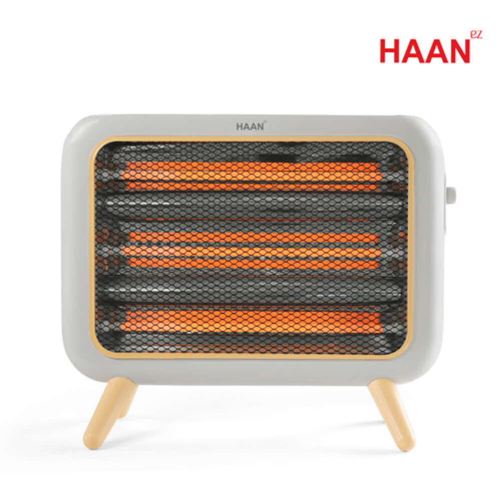 [한경희] 뉴트로 3단 석영관 전기히터 전기난로 HAAN-RT100