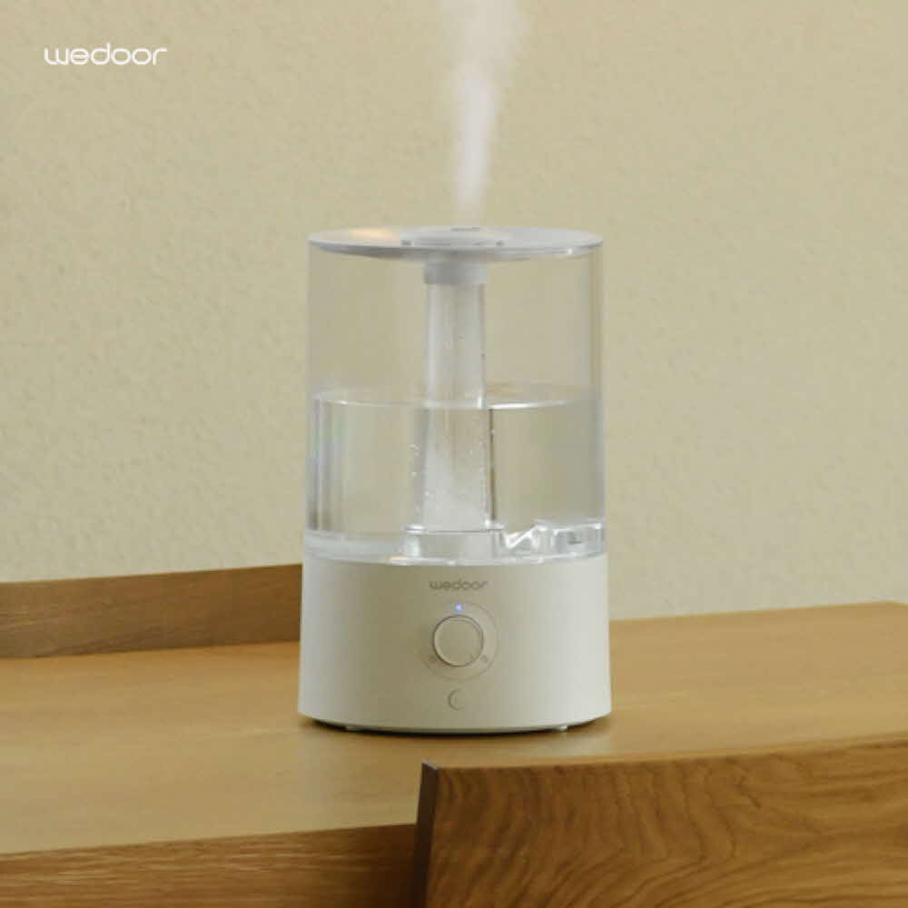 [위도어] 대용량 통세척 무드등 초음파 가습기 WDR-HT002