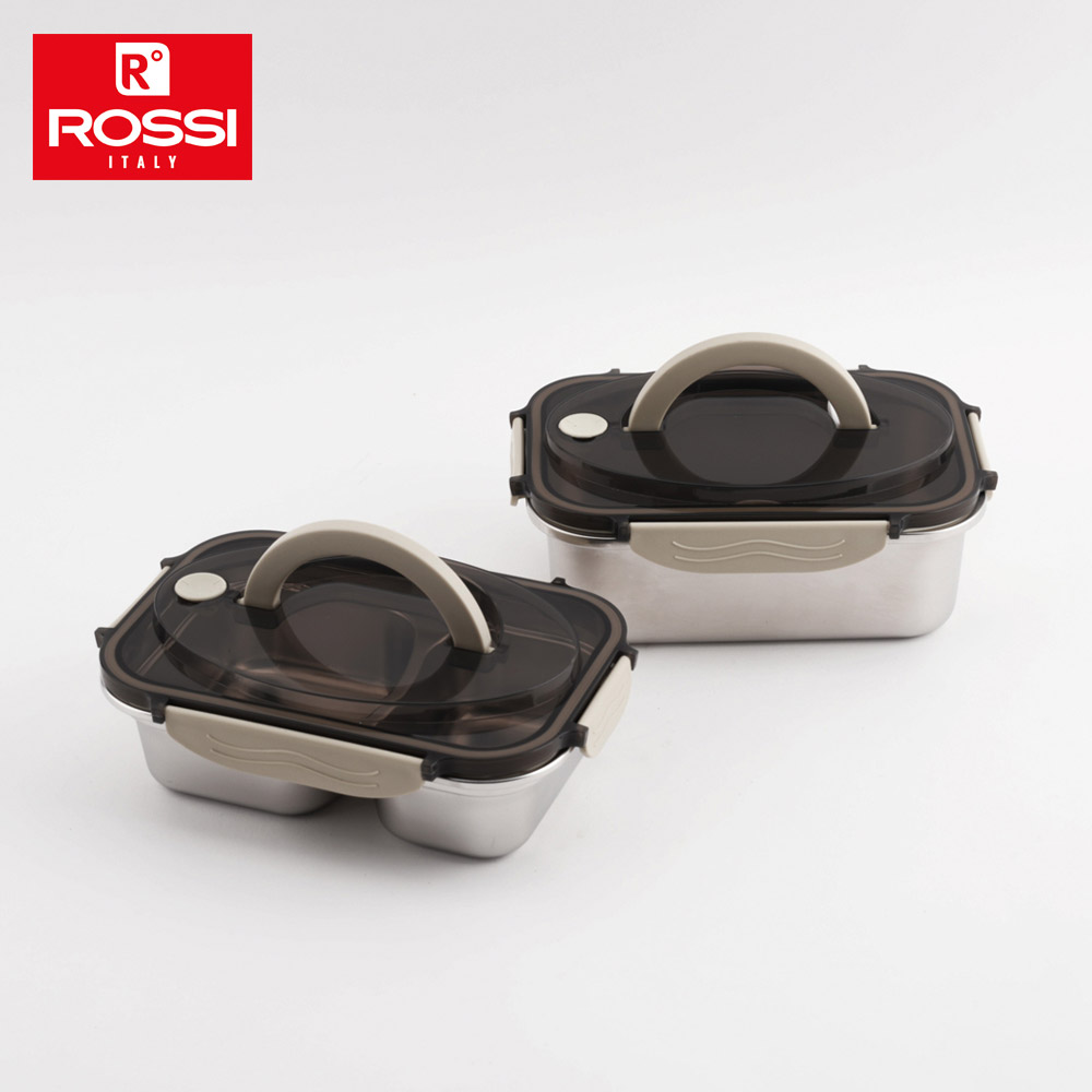 이태리 로시 렌지스텐 칸칸 밀폐용기 2종세트 1100+1700ml