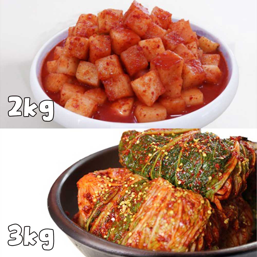 [강순의명가] 포기김치 3kg + 깍두기 2kg