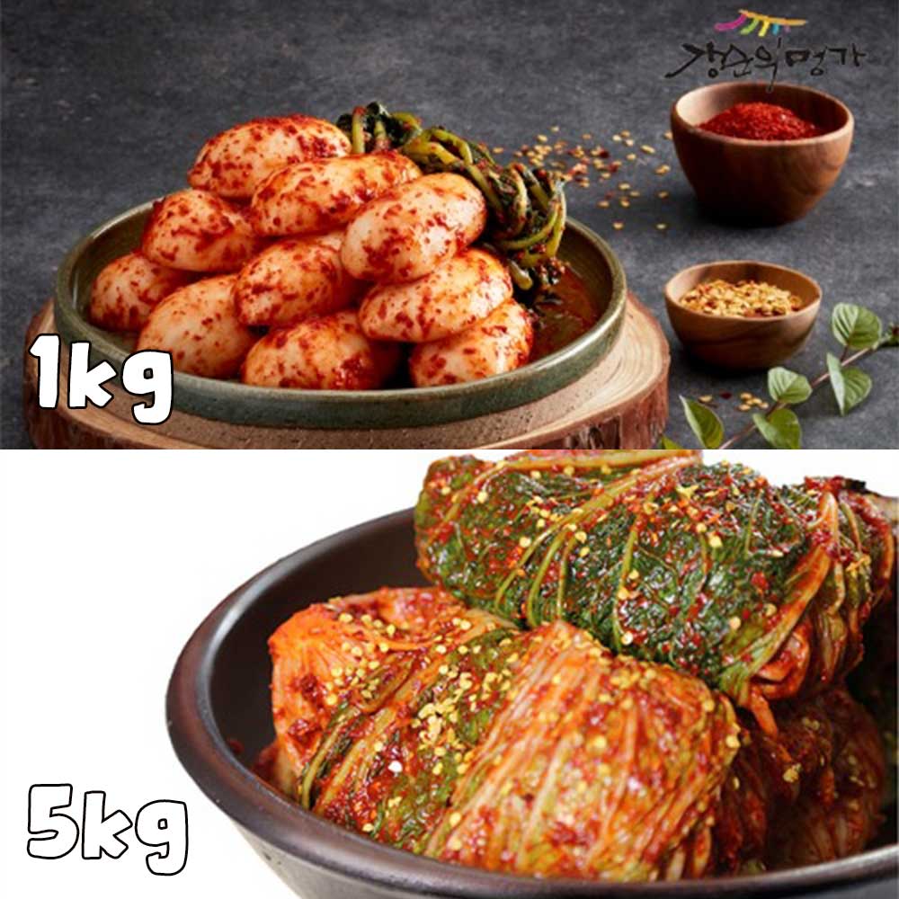 [강순의명가] 포기김치 5kg + 총각김치 1kg