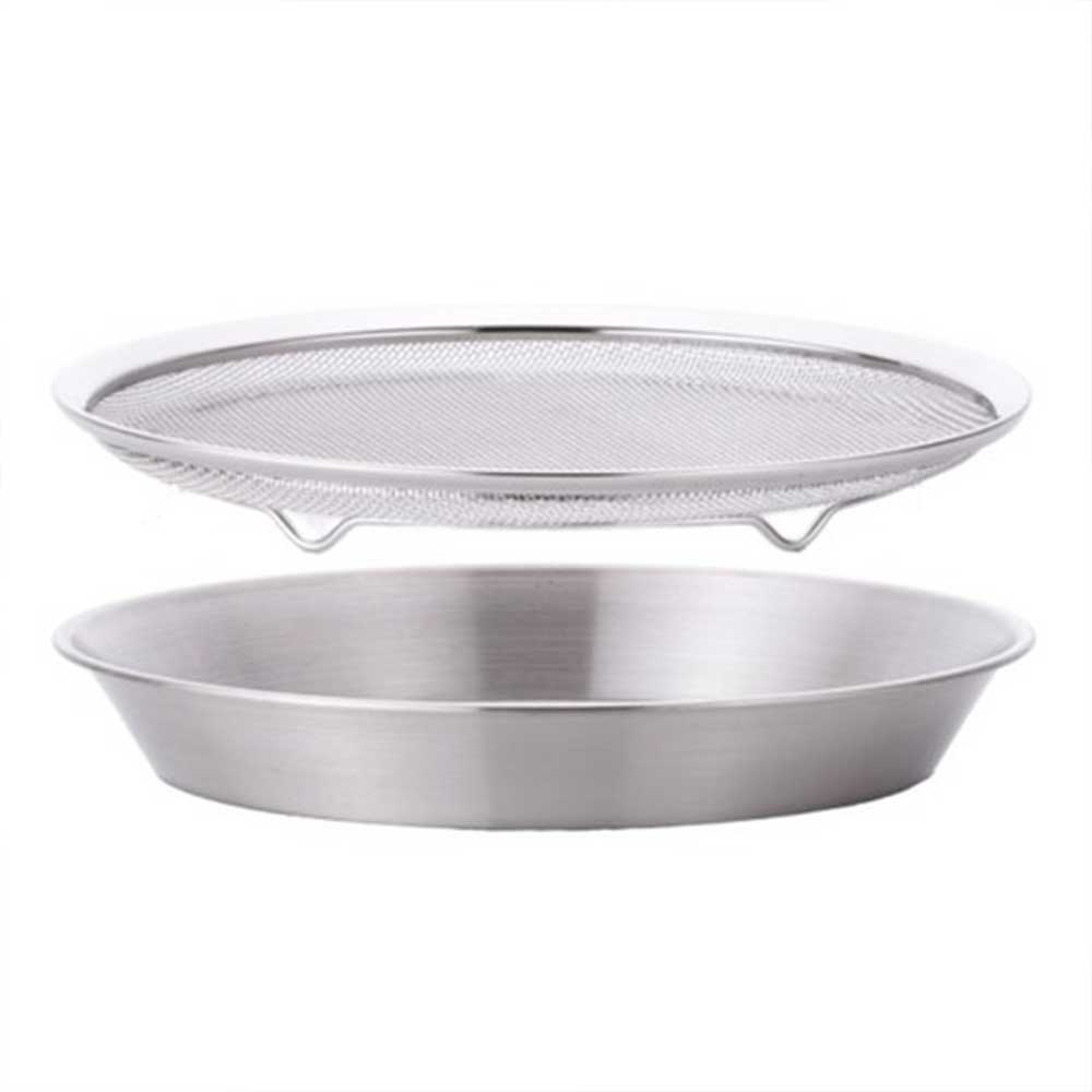프라이스리스 스텐 매쉬&트레이 2종세트_19cm_2P