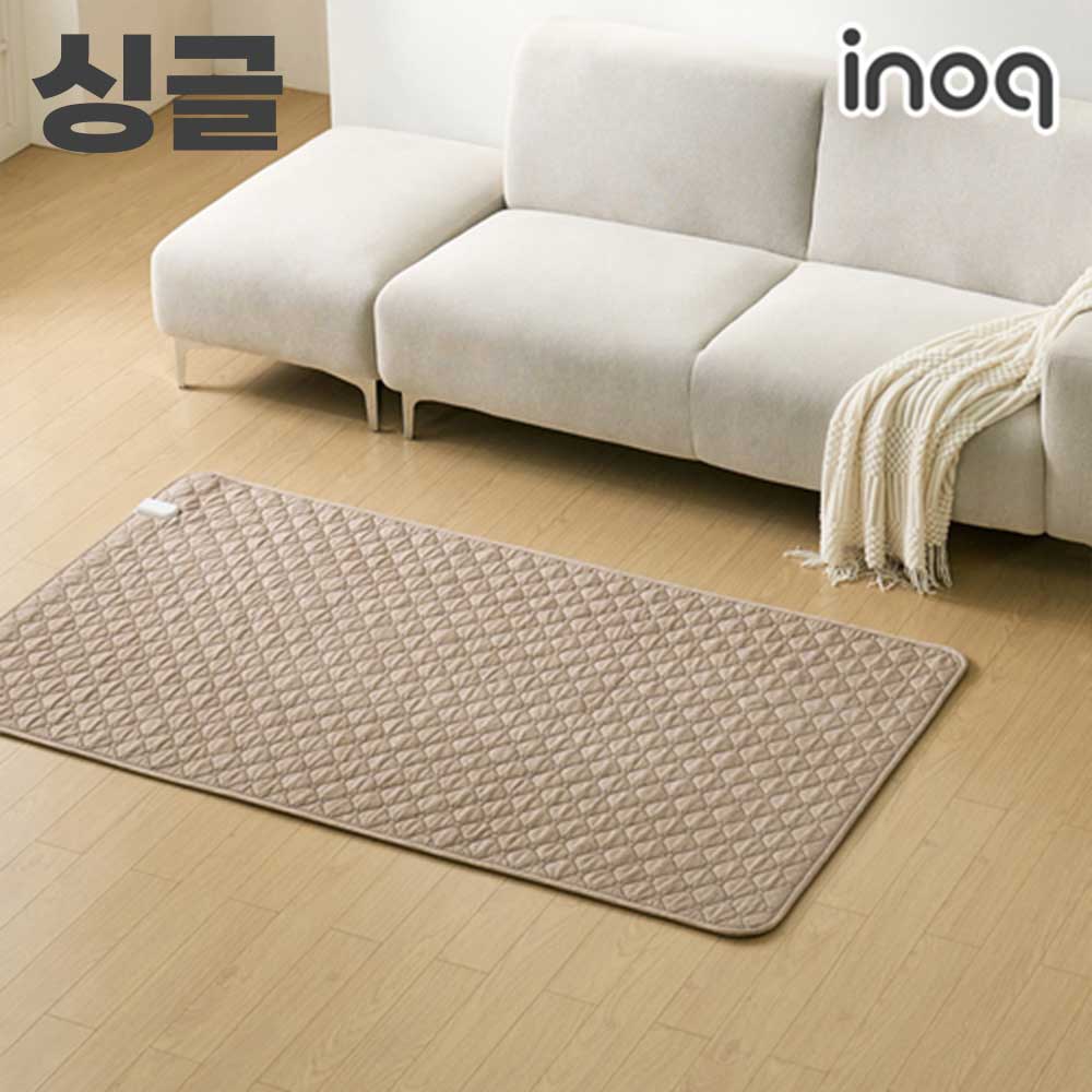 [이노크아든] 인공지능 인체감지 EMF 인체감지 전기요 심플베이지_싱글