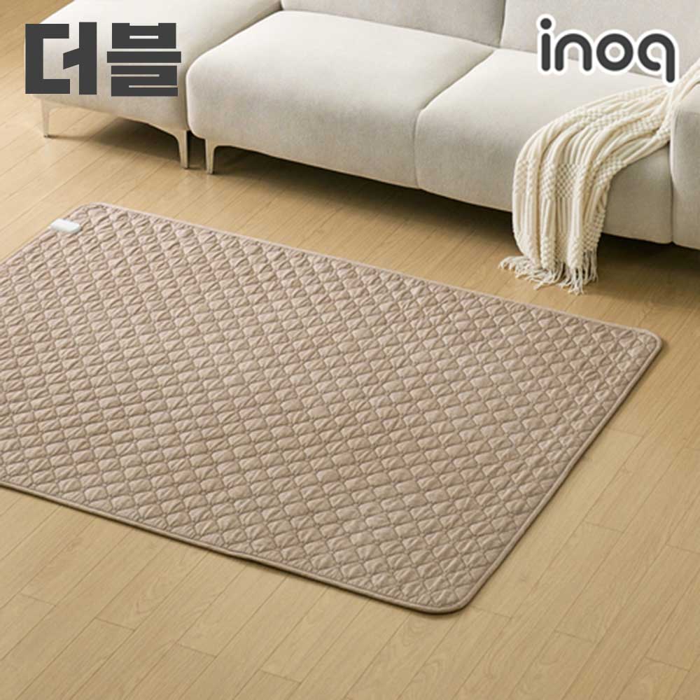 [이노크아든] 인공지능 인체감지 EMF 인체감지 전기요 심플베이지_더블