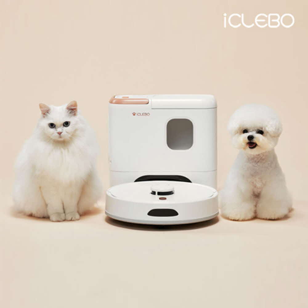 [아이클레보] 3in1 올인원 로봇청소기 펫 버틀러 ICR-Pet-R-100