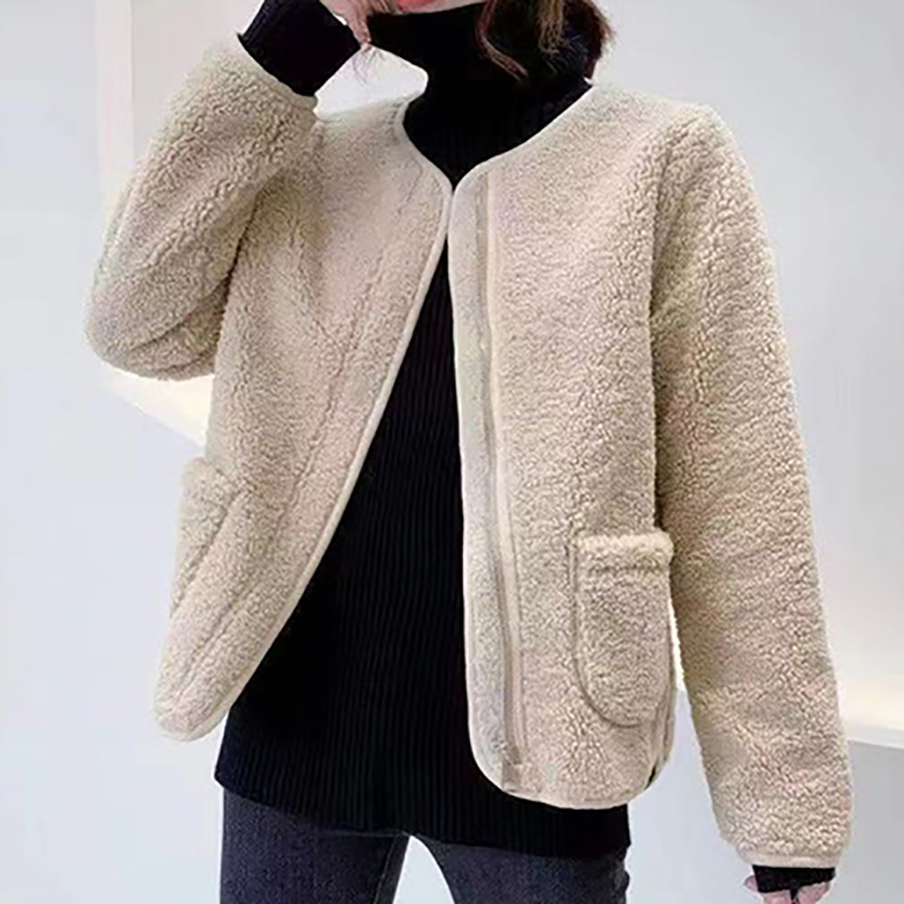 여성 뽀글이 양털 플리스 자켓