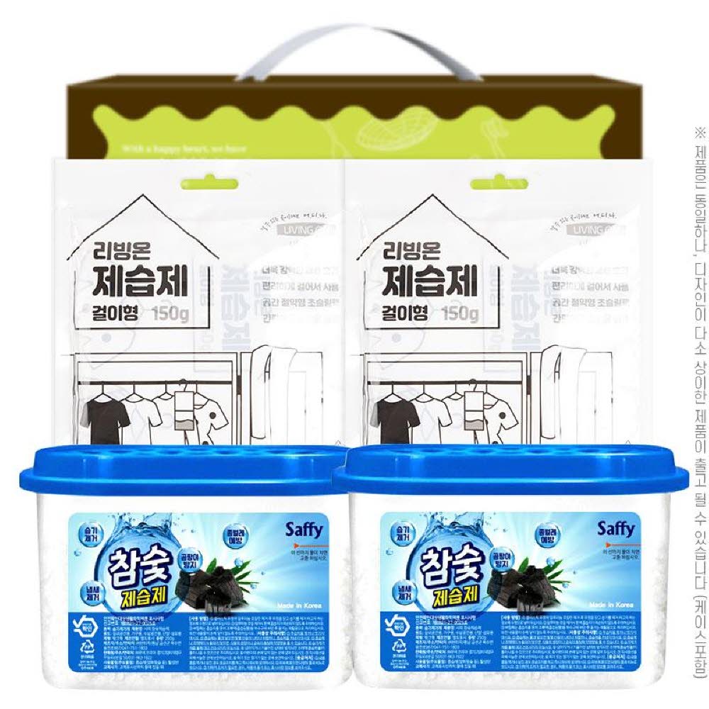 사피참숯제습제2P 걸이형제습제150g2P(4종)