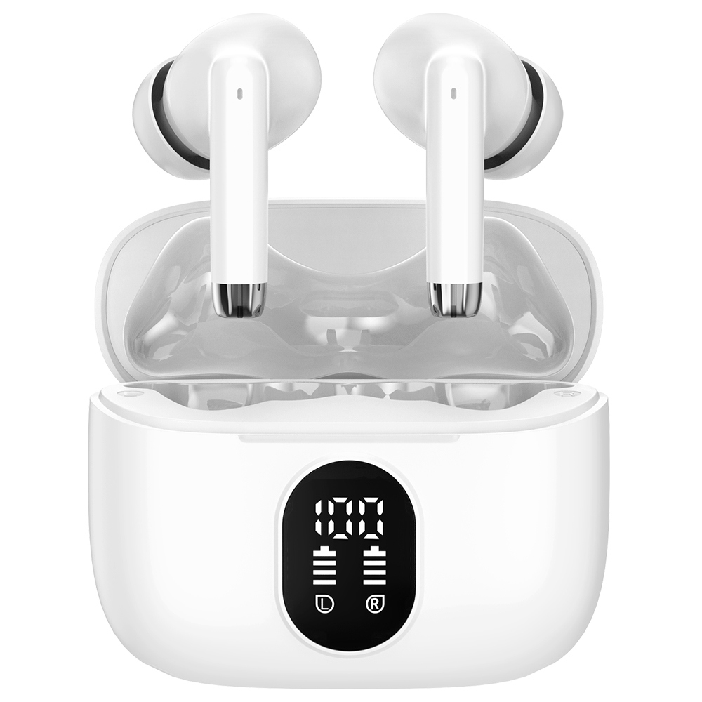 디스플레이 커널형 블루투스 5.3 무선이어폰 EAR3 MAX 화이트