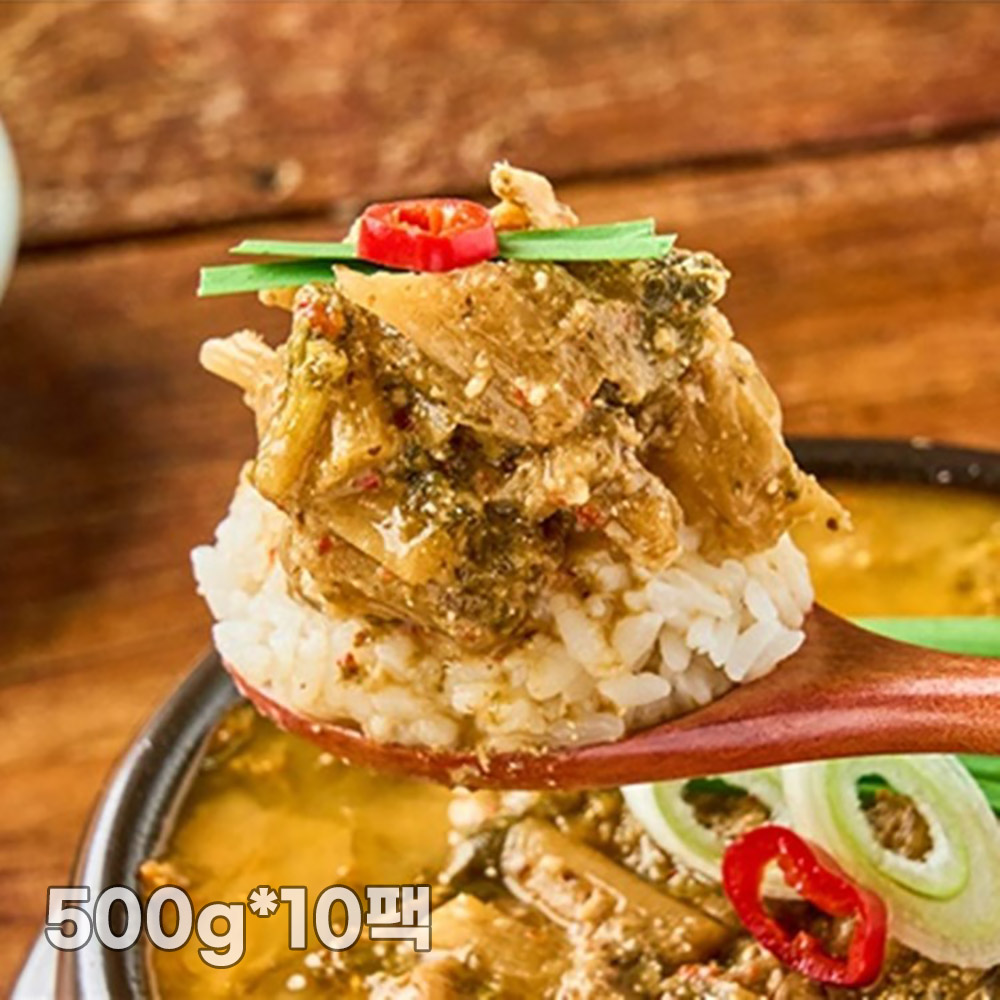 [맛있는집밥] 전라도식 무청시래기 추어탕 5kg (500g*10팩)