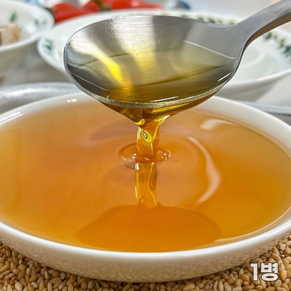 [청년농가] 깨끗하고 진한 저온압착 350ml 참기름 1병