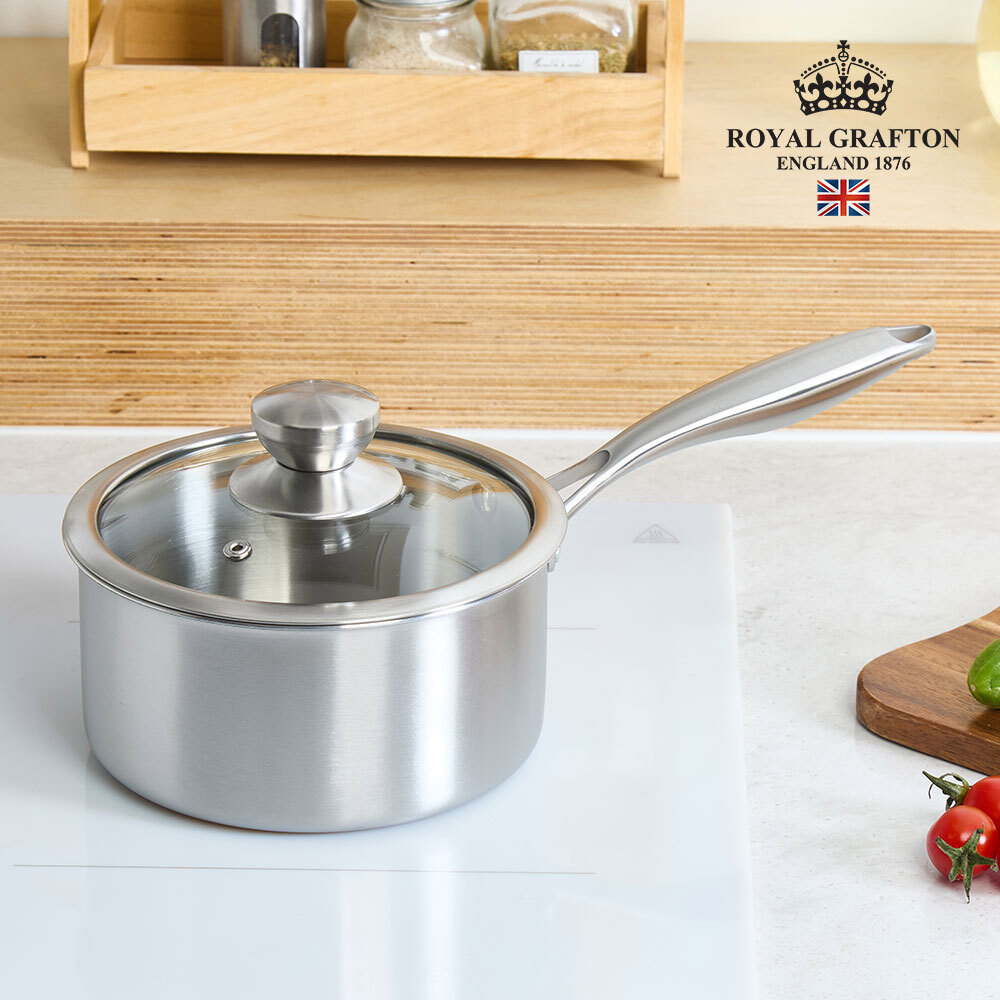 로얄그래프톤 마이티 통3중 IH 스텐냄비 편수18 (RG1184)