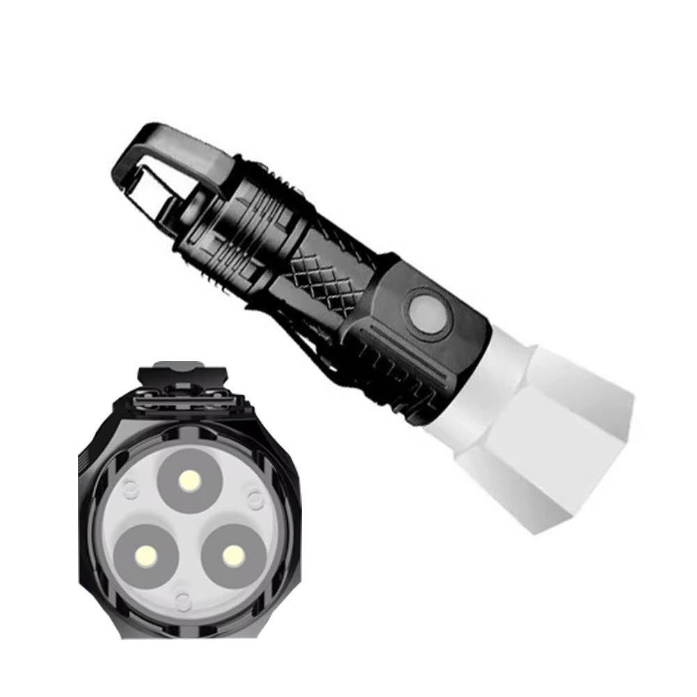 XPGx3Ea LED 충전식 미니 멀티캡 랜턴 손전등 후레쉬 KC2201