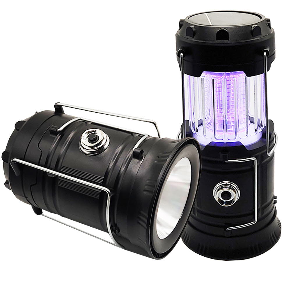 LED 태양광 충전식 야외 모기 퇴치기 겸용 서치라이트 M5801