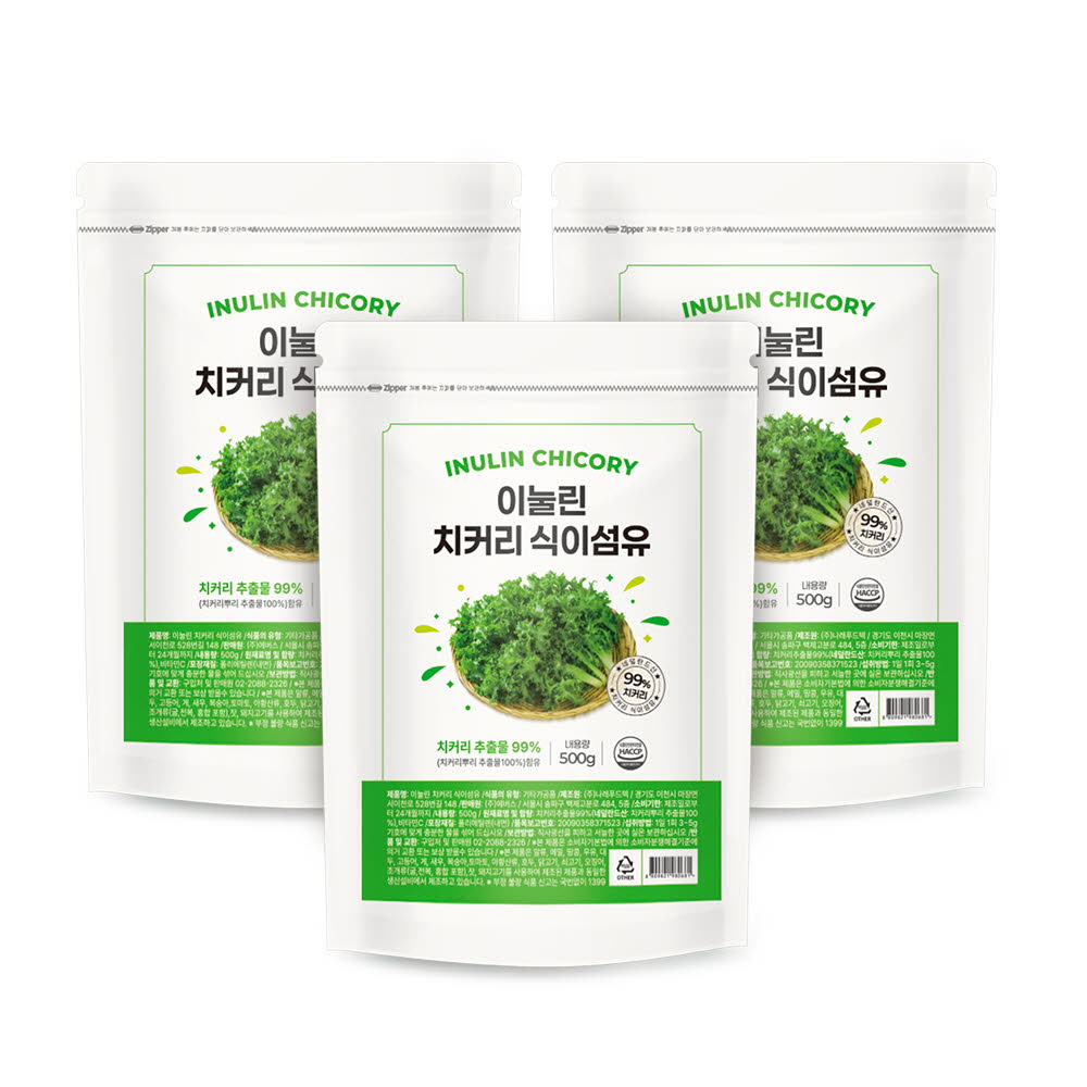 매일 이눌린 치커리 식이섬유 99% 500g 3개